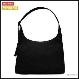 Nylon Shoulder Bag Adjustable Quilted Strap Structured Slouchy Design Laptop